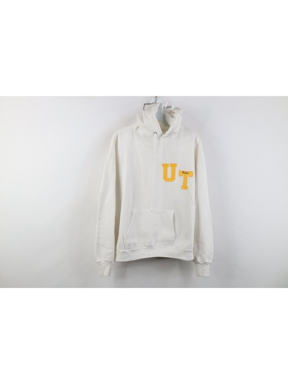 Vintage 70s Womens XL University of Toledo Rockets Hoodie Sweatshirt White USA